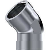 זווית 45° NPT נקבה נקבה